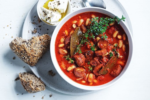 Spanish-Style Chorizo & Cannellini Bean Stew